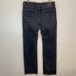 Robert Graham Mens 36x35 Classic Yates Jeans Black Wash Denim Straight Leg